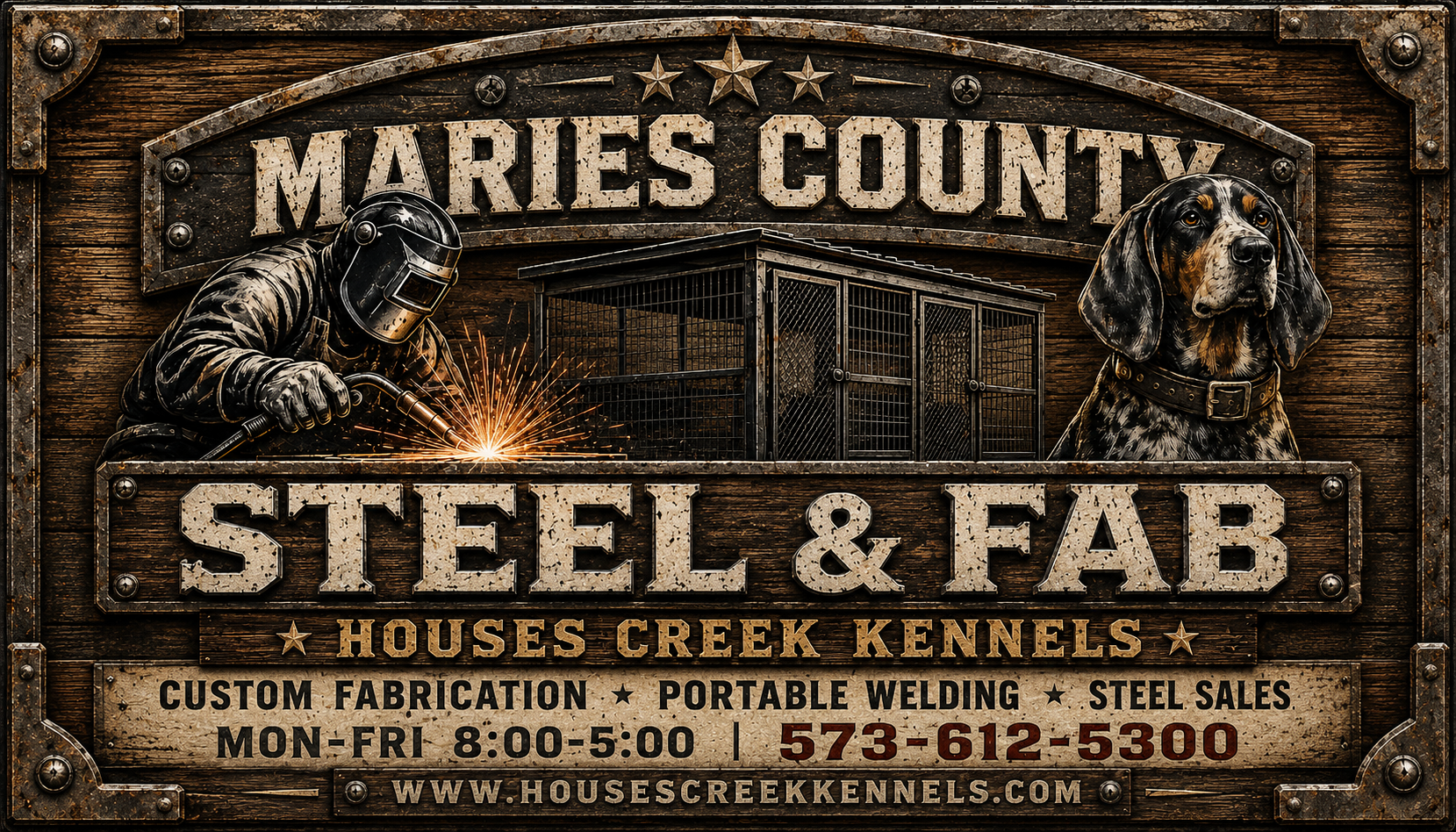 Houses Creek Kennels logo banner